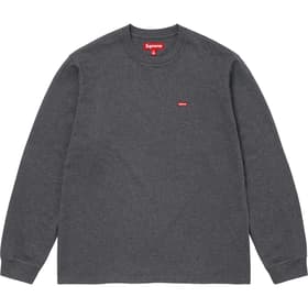 Supreme Small Box L/S Tee Charcoal