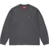 Supreme Small Box L/S Tee - Charcoal (front)