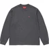 Supreme Small Box L/S Tee - Charcoal (front)