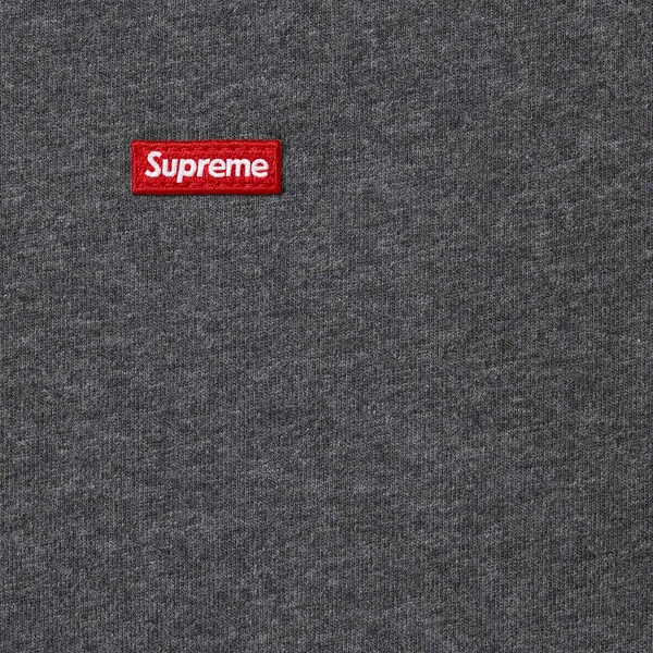Supreme Small Box L/S Tee - Charcoal (front)