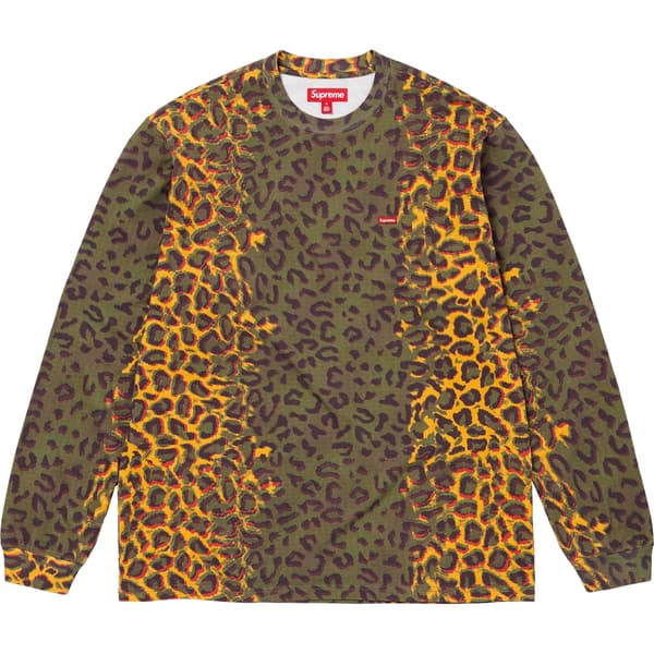 Supreme Small Box L/S Tee - Cheetah (front)