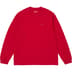 Supreme Small Box L/S Tee - Dark Red (front)