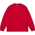 Supreme Small Box L/S Tee - Dark Red (front)
