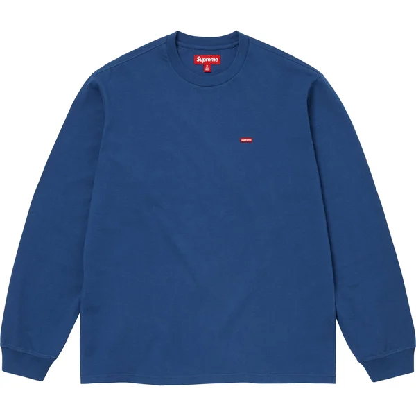 Supreme Small Box L/S Tee - Dark Royal (front)