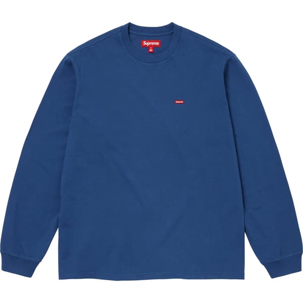 Supreme Small Box L/S Tee - Dark Royal (front)