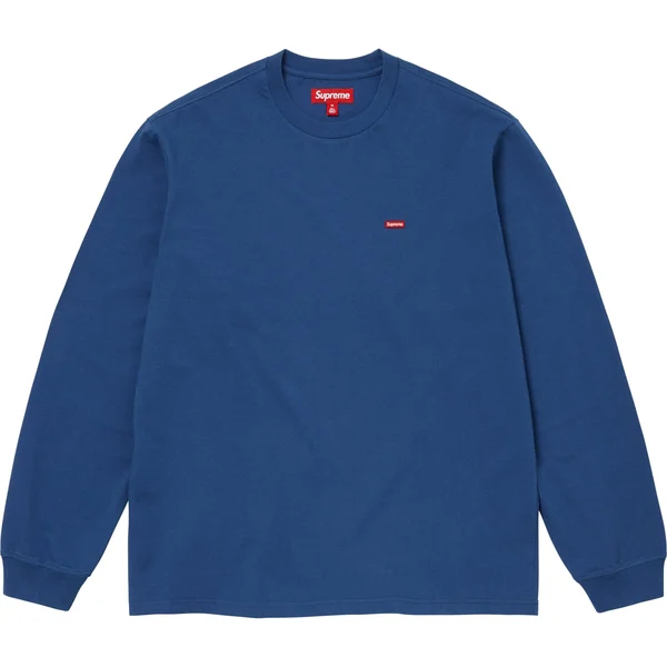 Supreme Small Box L/S Tee - Dark Royal (front)