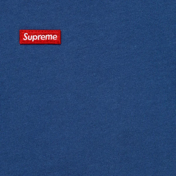 Supreme Small Box L/S Tee - Dark Royal (front)