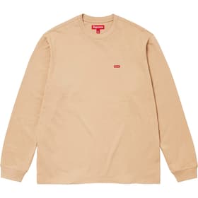 Supreme Small Box L/S Tee Dark Tan