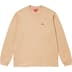 Supreme Small Box L/S Tee - Dark Tan (front)