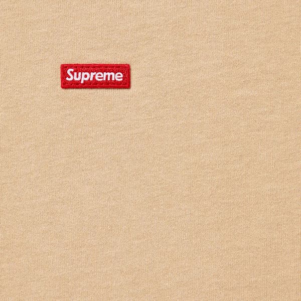 Supreme Small Box L/S Tee - Dark Tan (front)