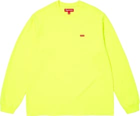 Supreme Small Box L/S Tee Fluorescent Yellow