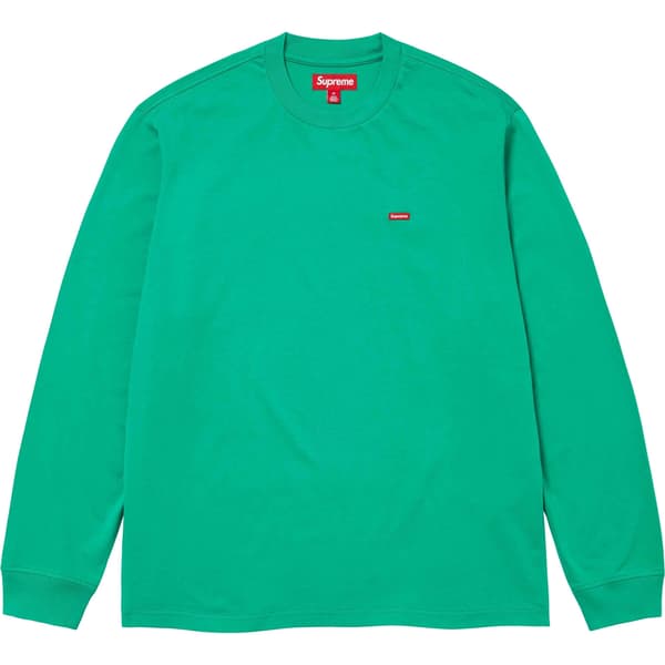 Supreme Small Box L/S Tee - Green (front)