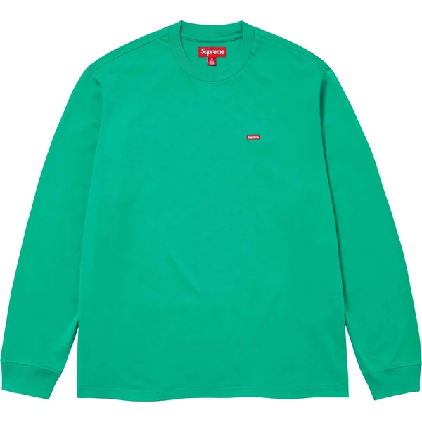 Supreme Small Box L/S Tee - Green (front)
