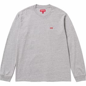 Supreme Small Box L/S Tee Heather Grey