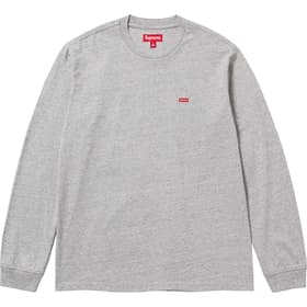 Supreme Small Box L/S Tee Heather Grey