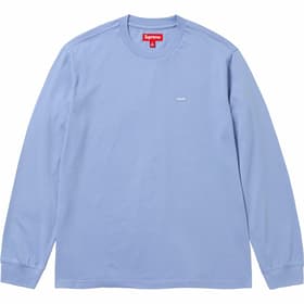 Supreme Small Box L/S Tee Lavender Blue