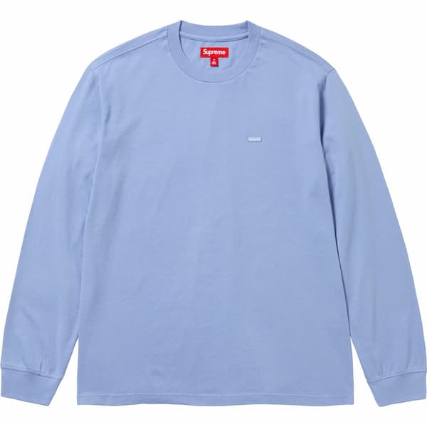 Supreme Small Box L/S Tee - Lavender Blue (front)