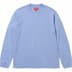 Supreme Small Box L/S Tee - Lavender Blue (front)