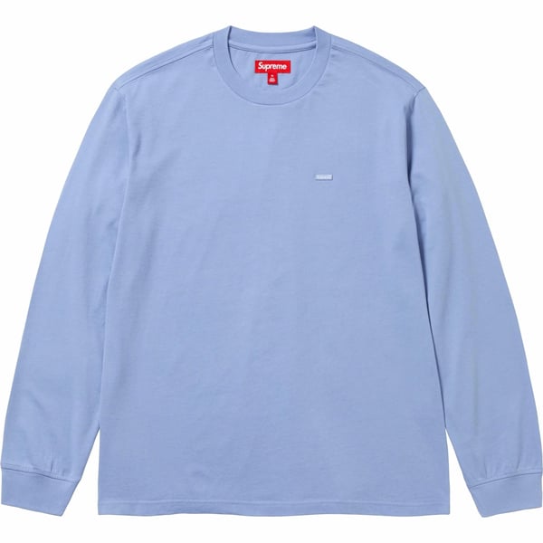 Supreme Small Box L/S Tee - Lavender Blue (front)