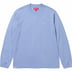Supreme Small Box L/S Tee - Lavender Blue (front)