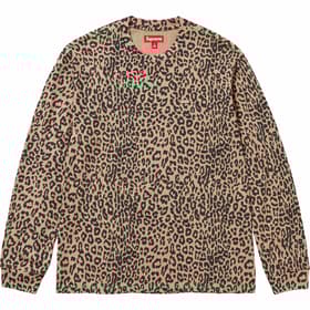 Supreme Small Box L/S Tee Leopard