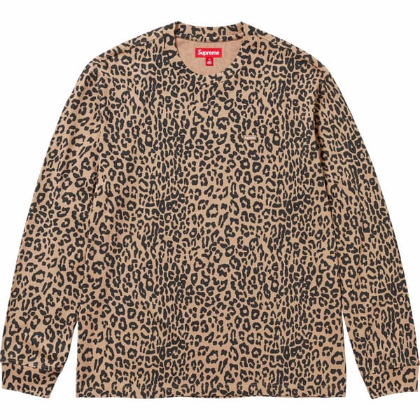 Supreme Small Box L/S Tee - Leopard (front)
