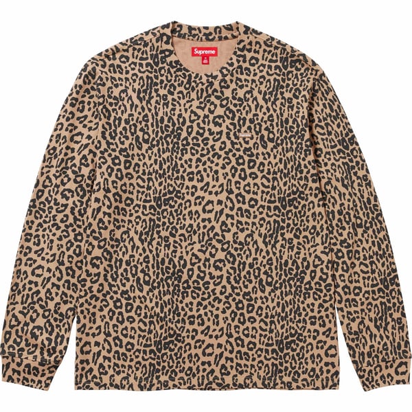 Supreme Small Box L/S Tee - Leopard (front)