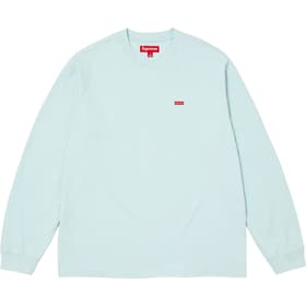 Supreme Small Box L/S Tee Light Blue