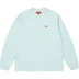 Supreme Small Box L/S Tee - Light Blue (front)
