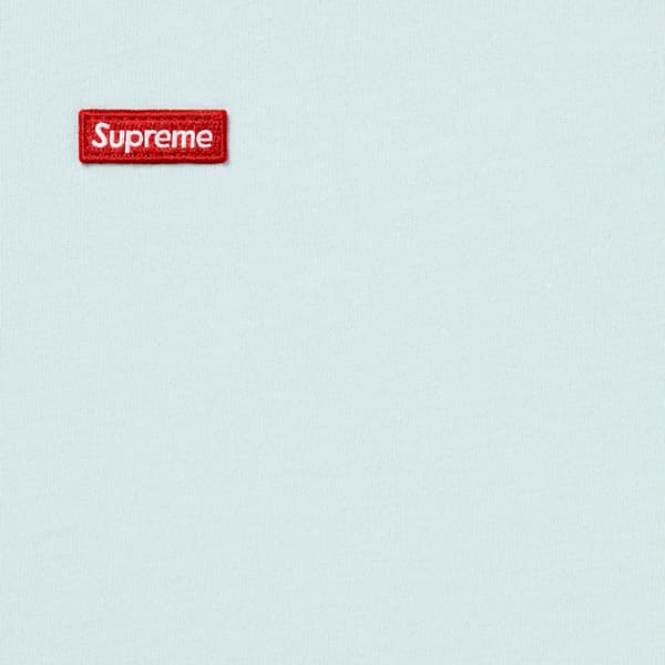 Supreme Small Box L/S Tee - Light Blue (front)