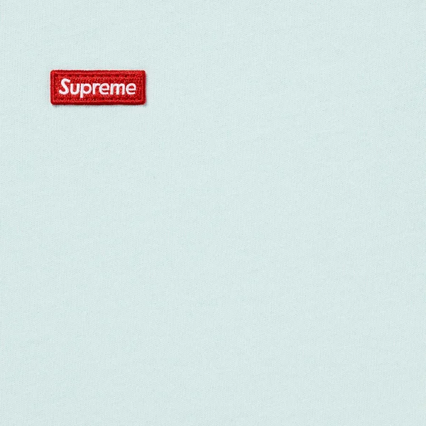 Supreme Small Box L/S Tee - Light Blue (front)