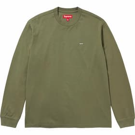 Supreme Small Box L/S Tee Light Olive