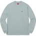 Supreme Small Box L/S Tee - Light Slate (front)