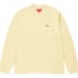 Supreme Small Box L/S Tee - Light Tan (front)