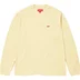 Supreme Small Box L/S Tee - Light Tan (front)