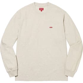 Supreme Small Box L/S Tee Oatmeal