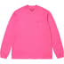 Supreme Small Box L/S Tee - Pink (front)