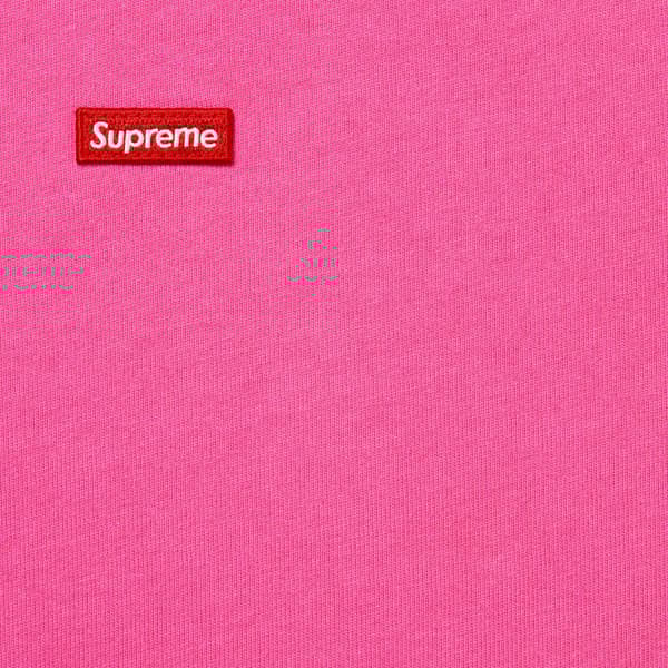 Supreme Small Box L/S Tee - Pink (front)