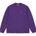 Supreme Small Box L/S Tee - Purple (front)