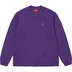 Supreme Small Box L/S Tee - Purple (front)