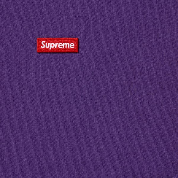Supreme Small Box L/S Tee - Purple (front)