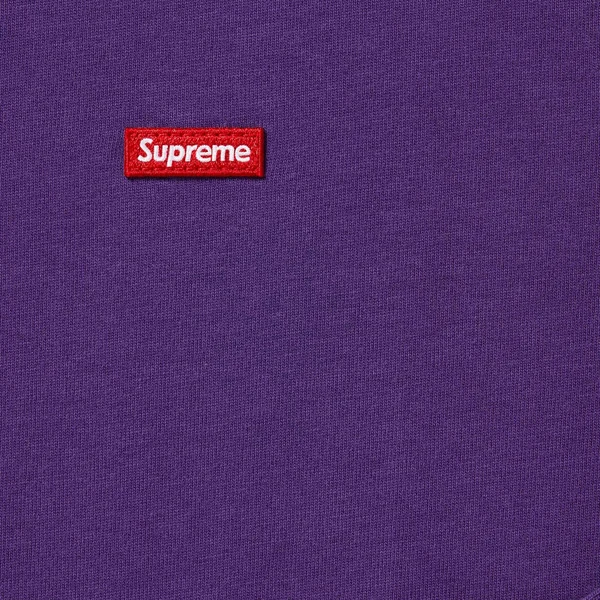 Supreme Small Box L/S Tee - Purple (front)