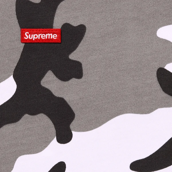 Supreme Small Box L/S Tee - Snow Camo (front)