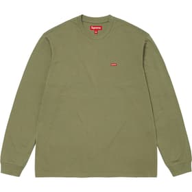 Supreme Small Box L/S Tee Washed Olive