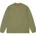 Supreme Small Box L/S Tee - Washed Olive (front)