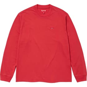 Supreme Small Box L/S Tee Washed Red