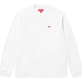Supreme Small Box L/S Tee White