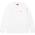 Supreme Small Box L/S Tee - White (front)