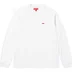Supreme Small Box L/S Tee - White (front)