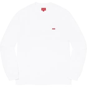 Supreme Small Box L/S Tee White